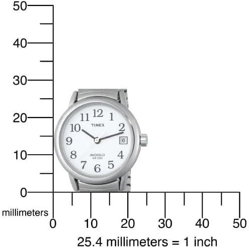 image:imageTimex Womens Easy Reader WatchStainless SteelSilverToneWhite25mm