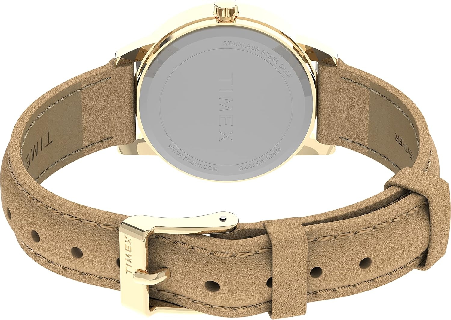 image:imageTimex Womens Easy Reader WatchTanGoldToneCream30mm