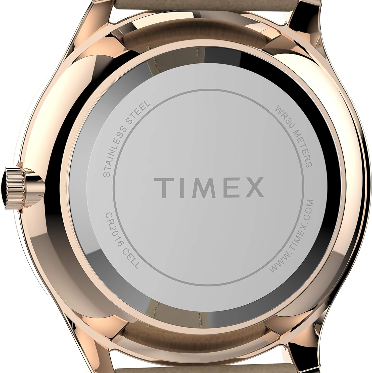 image:imageTimex Womens Easy Reader WatchTanRose GoldToneWhite32mm