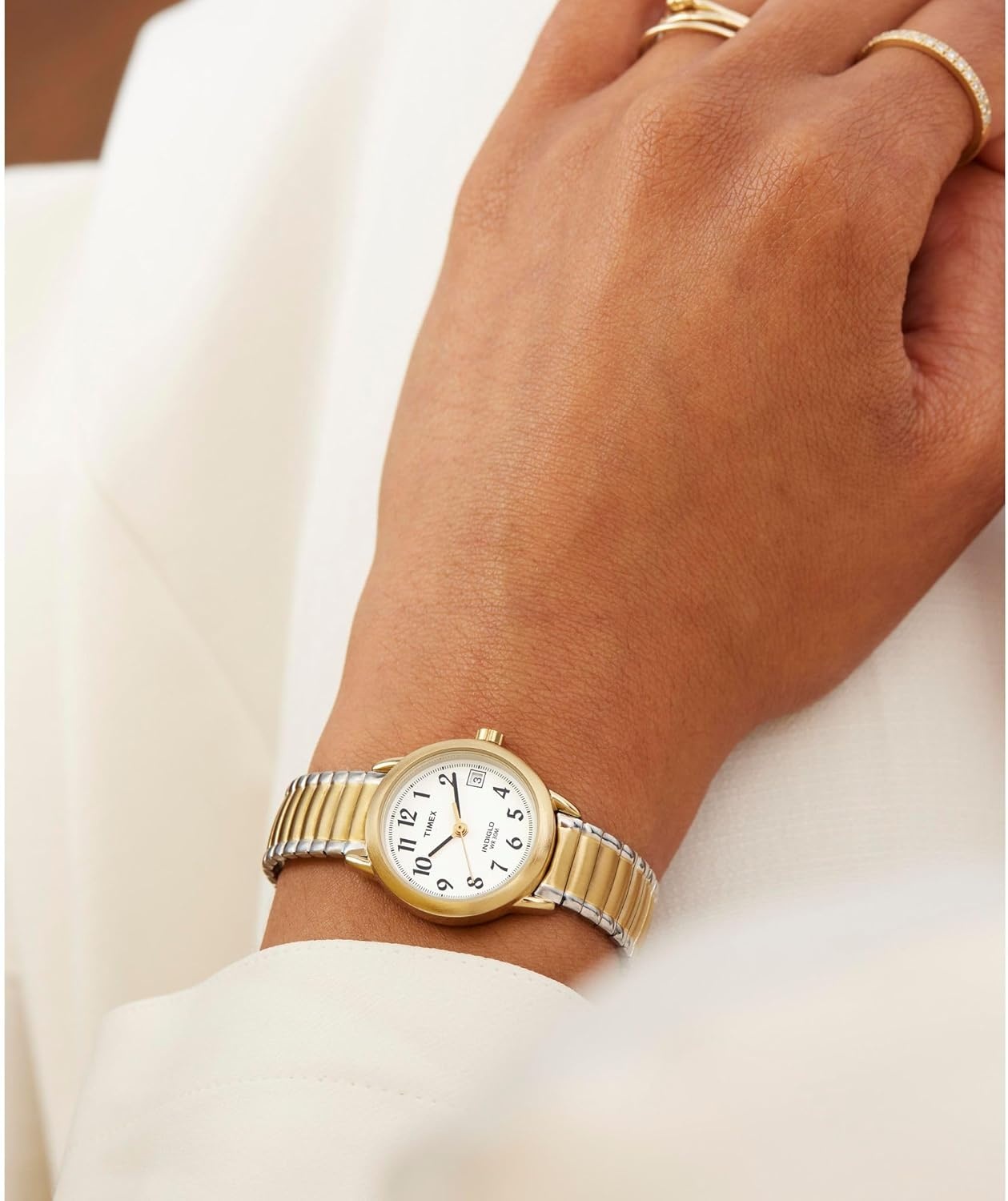 image:imageTimex Womens Easy Reader WatchTwoToneTwoToneWhiteB25mm