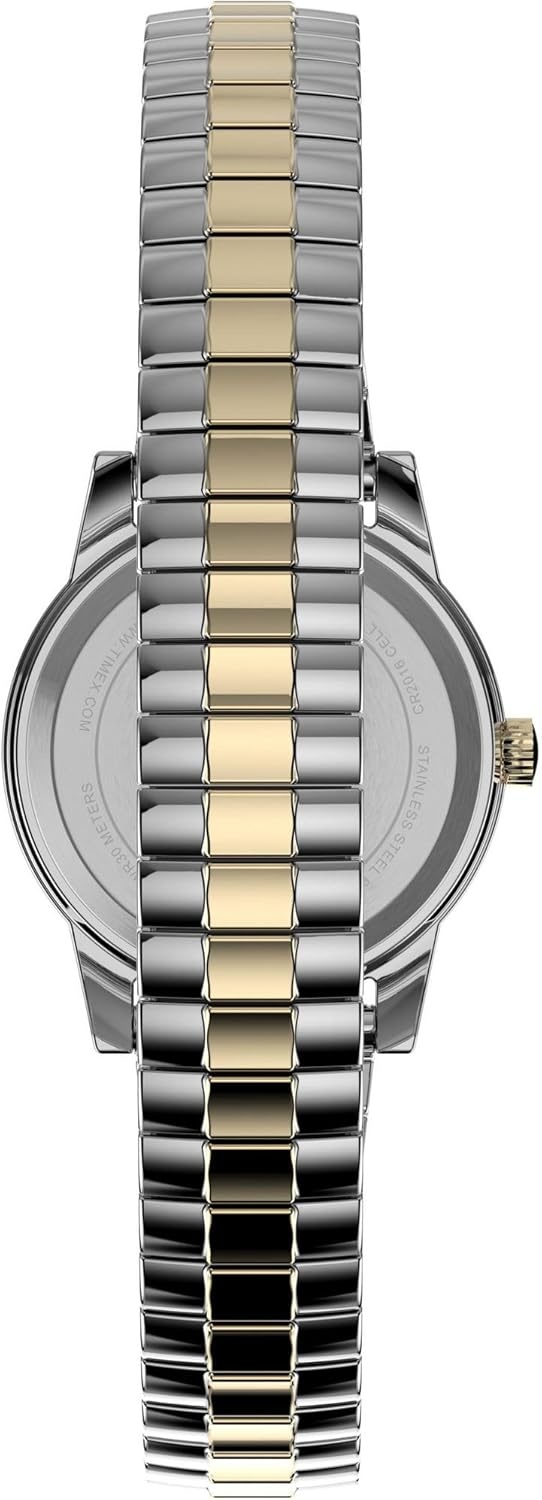 image:imageTimex Womens Essex Ave 25mm WatchBlackTwoToneWhite Set