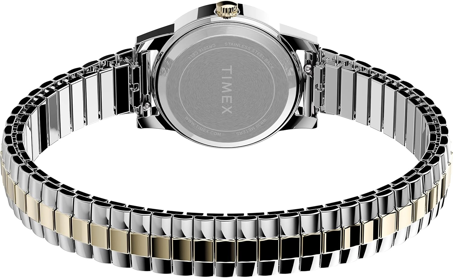 image:imageTimex Womens Essex Ave 25mm WatchBlackTwoToneWhite Set