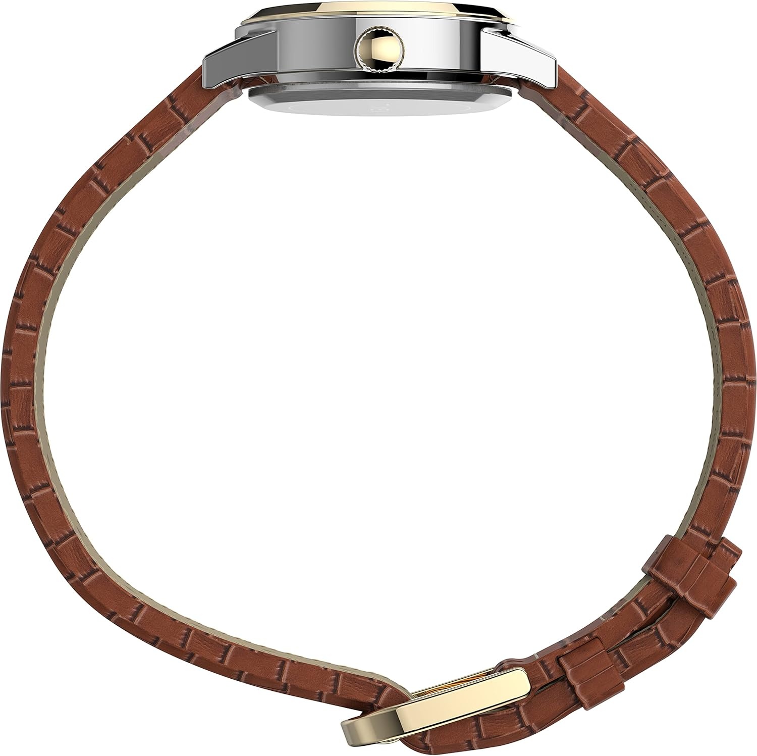 image:imageTimex Womens Essex Ave 25mm WatchBrownTwoToneWhite