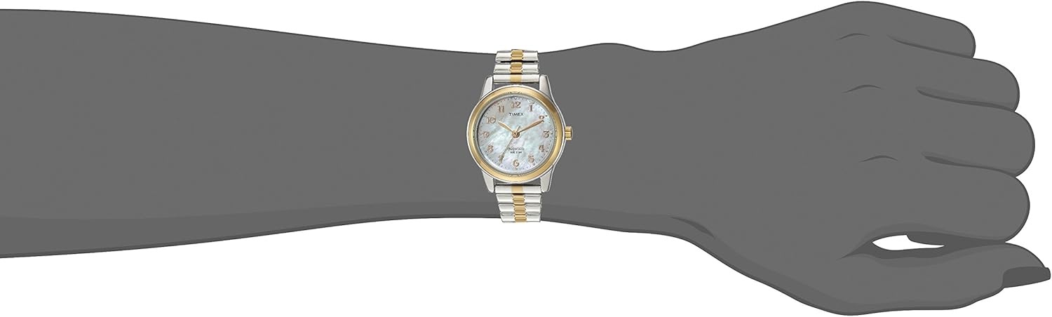 image:imageTimex Womens Essex Ave 25mm WatchTwoToneMOP ExtraLong