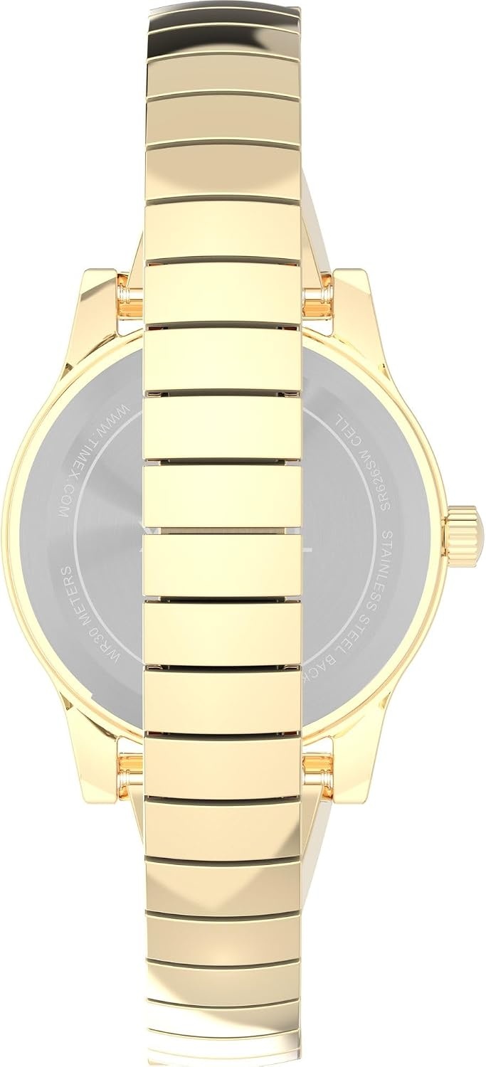 image:imageTimex Womens Fashion Stretch Bangles 25mm WatchGoldToneGoldToneGoldTone
