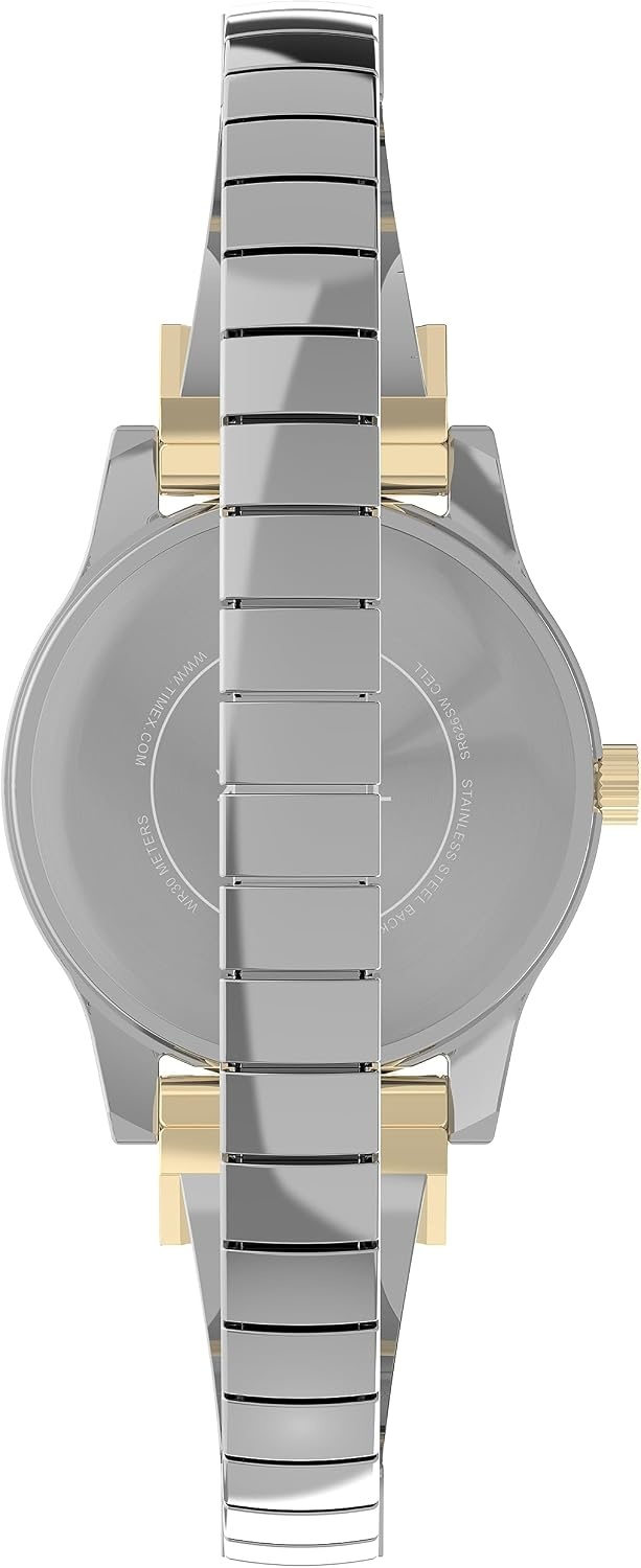 image:imageTimex Womens Fashion Stretch Bangles 25mm WatchTwoToneSilverToneTwoTone