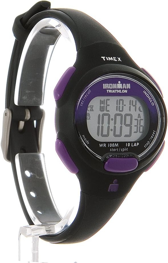 image:imageTimex Womens Ironman Triathlon Essential 34mm WatchBlackPurple