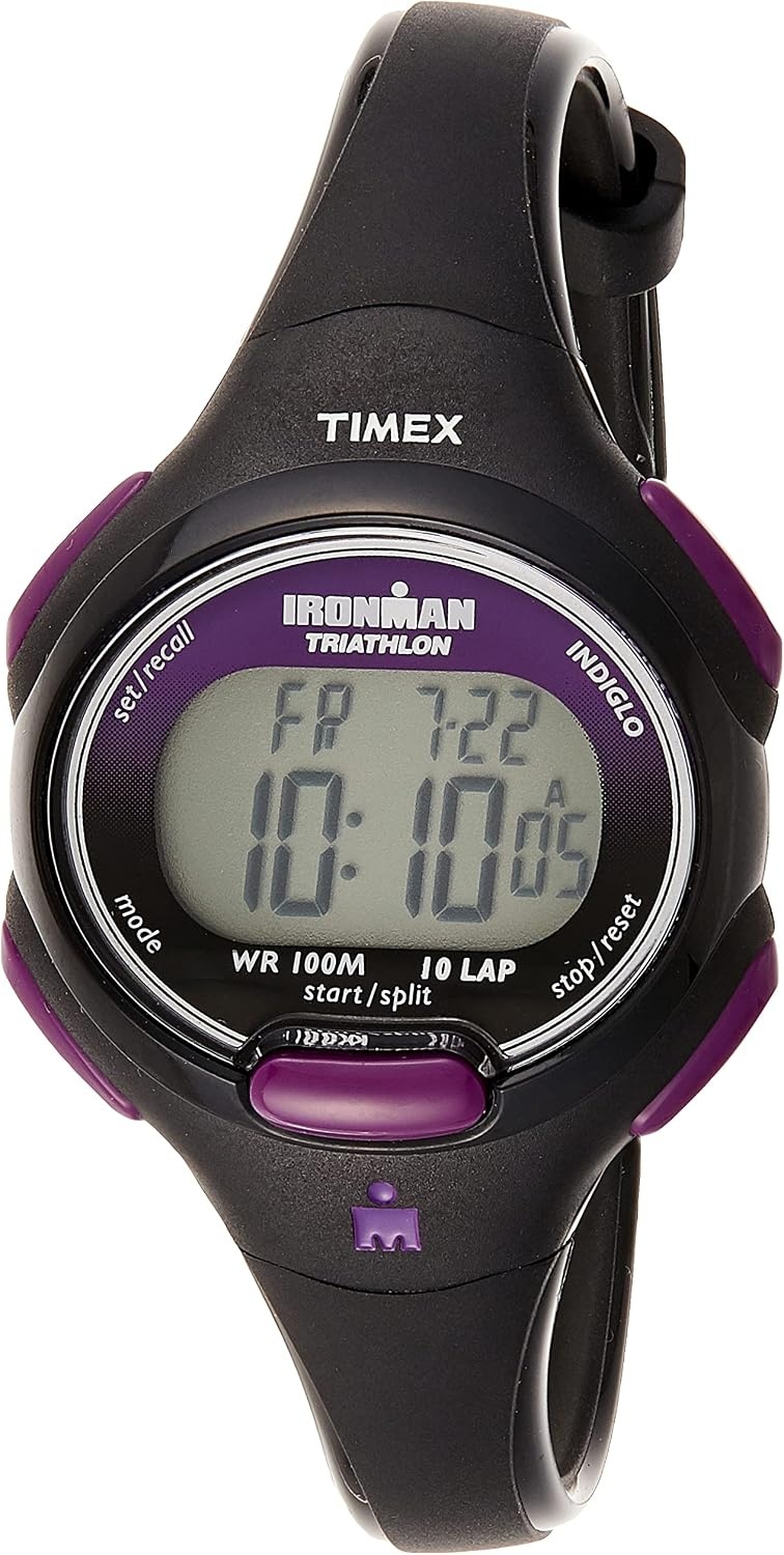 image:imageTimex Womens Ironman Triathlon Essential 34mm WatchBlackPurple