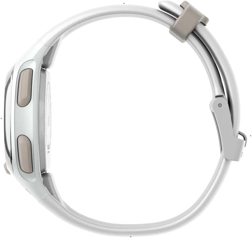image:imageTimex Womens Ironman Triathlon Transit 33mm Resin Strap WatchWhiteChrometone