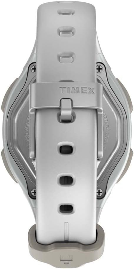 image:imageTimex Womens Ironman Triathlon Transit 33mm Resin Strap WatchWhiteChrometone