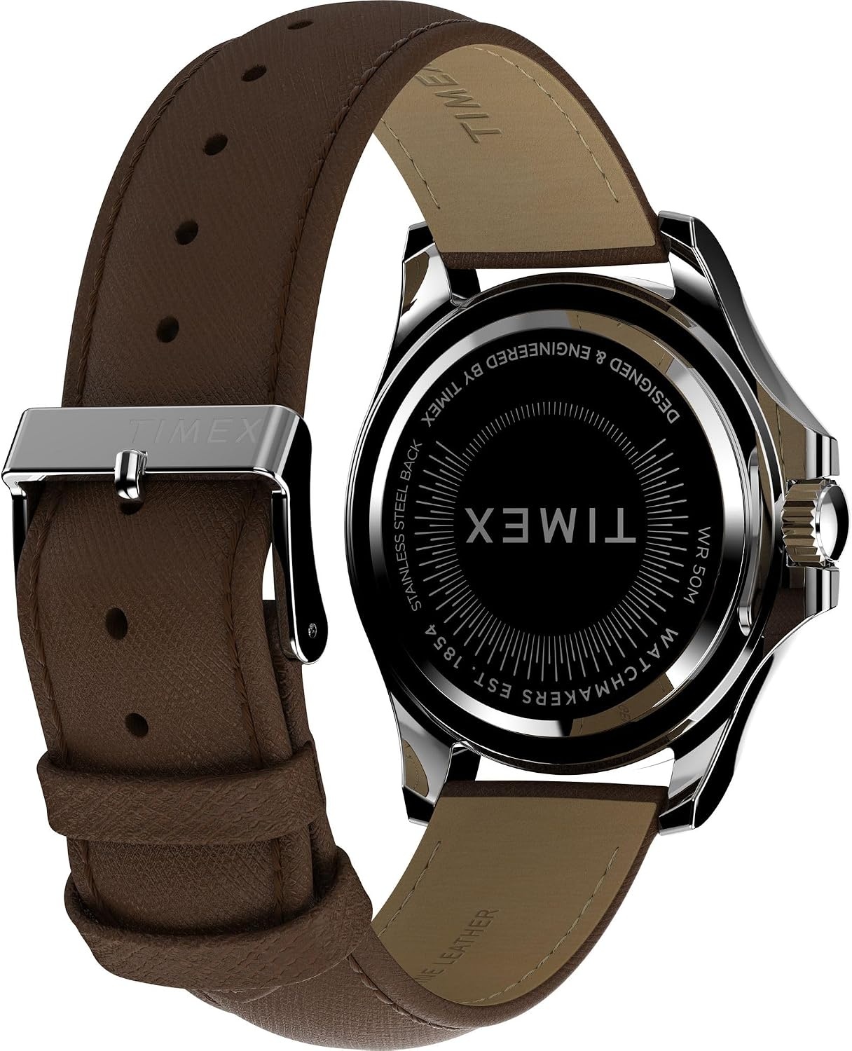 image:imageTimex Womens Kaia 40mm WatchBrownSilverToneBlue