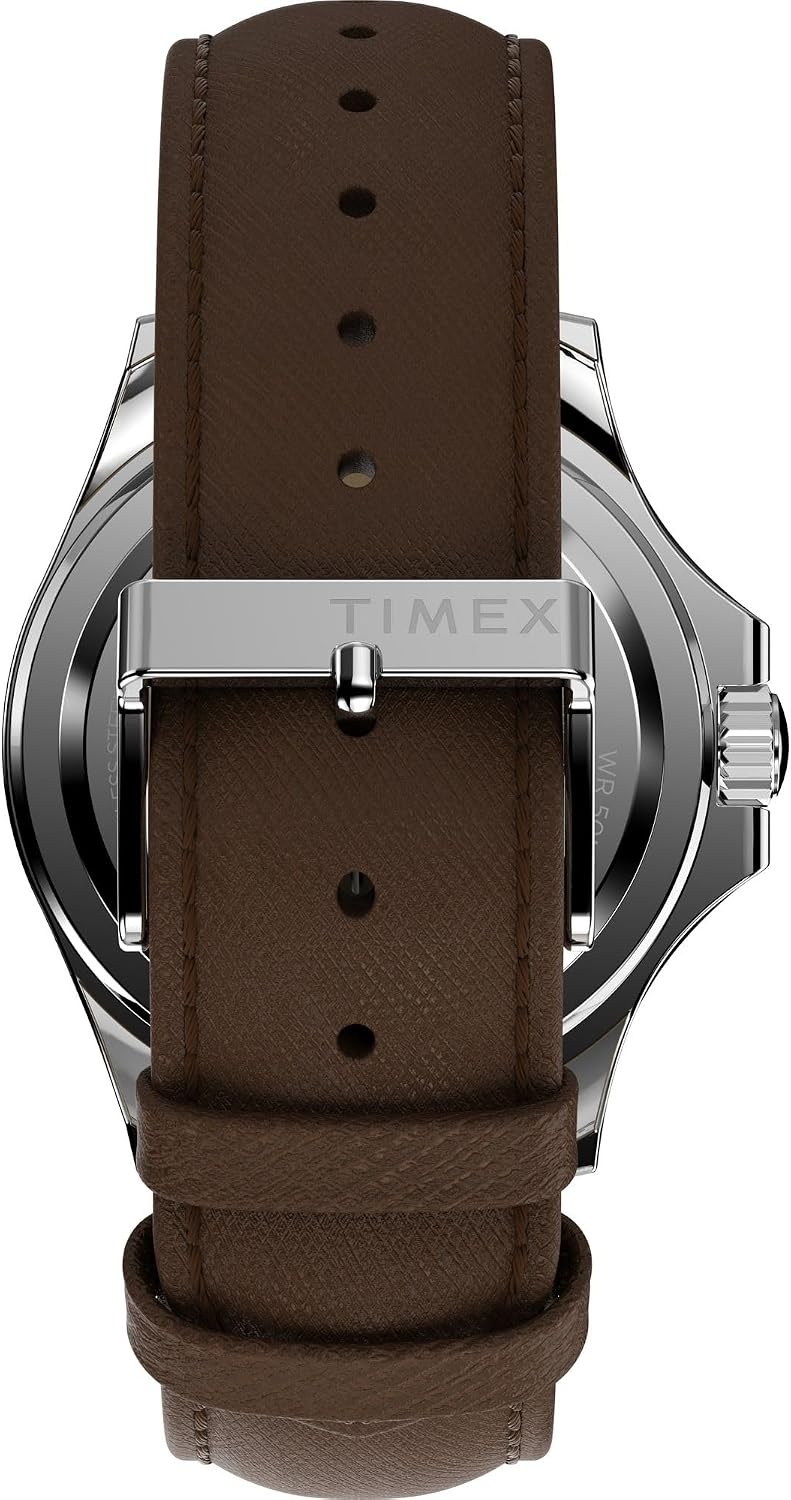 image:imageTimex Womens Kaia 40mm WatchBrownSilverToneBlue