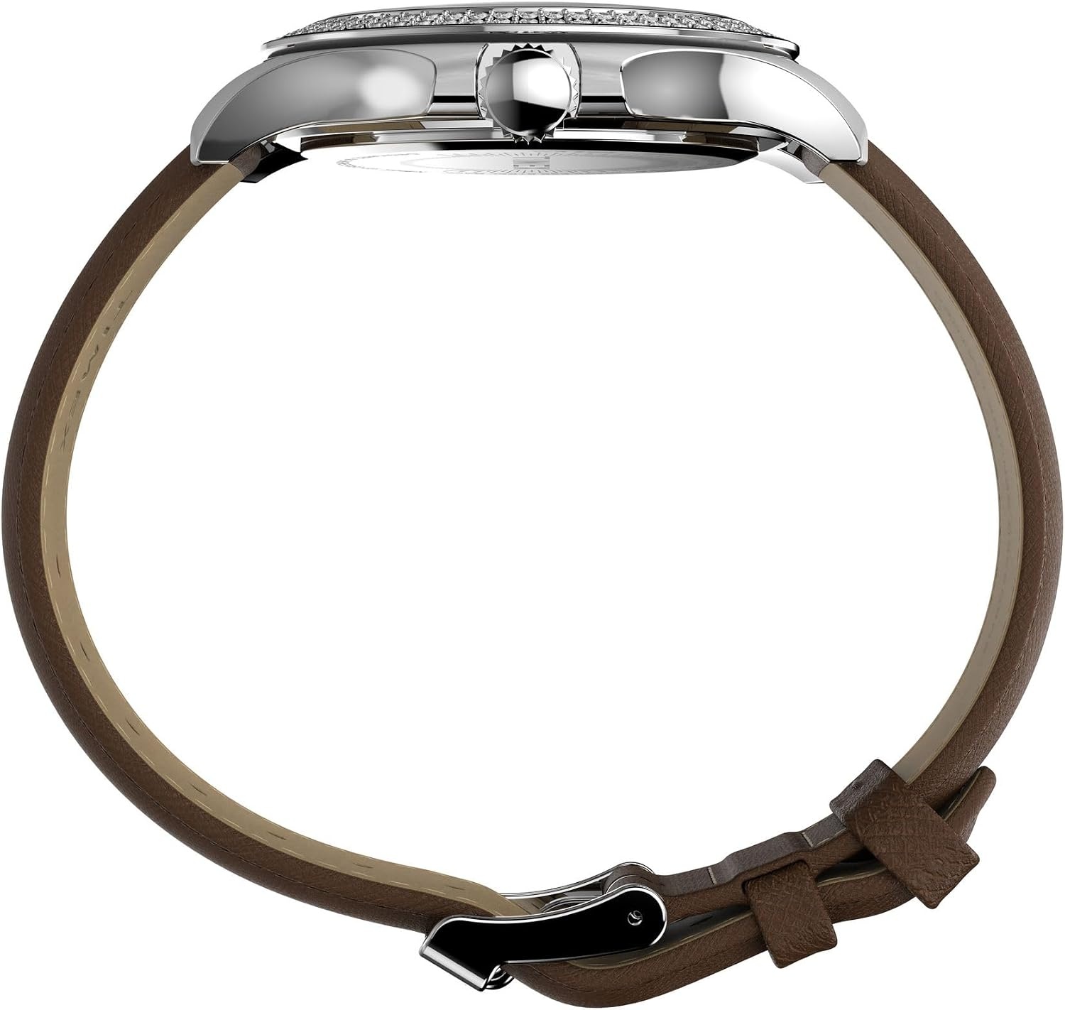 image:imageTimex Womens Kaia 40mm WatchBrownSilverToneBlue