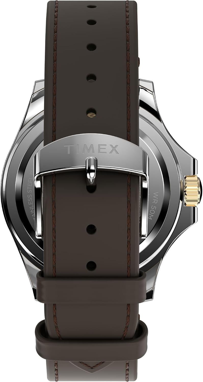 image:imageTimex Womens Kaia 40mm WatchBrownTwoToneSilverTone
