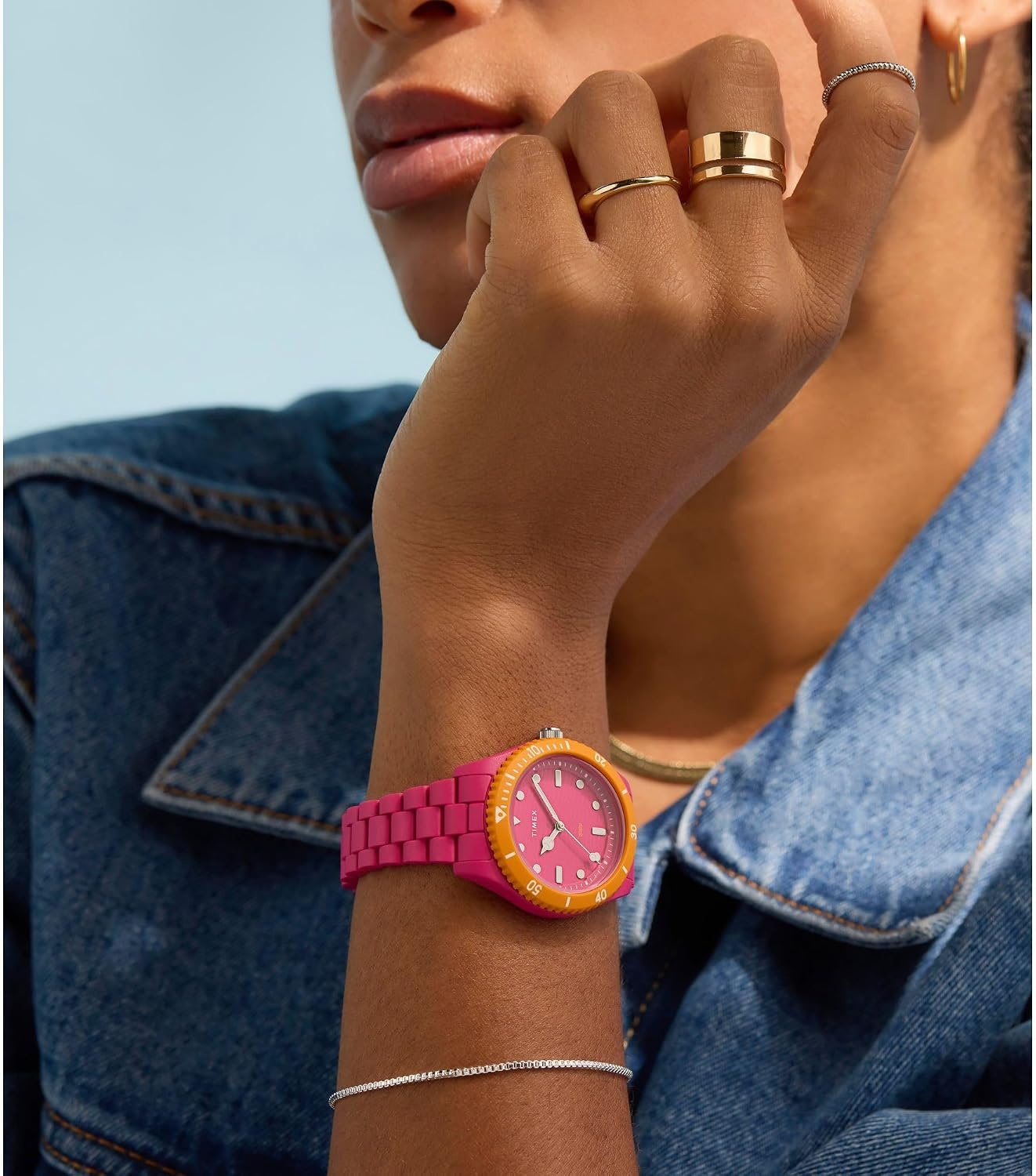 image:imageTimex Womens Legacy Ocean 37mm WatchPinkPinkPinkOrange