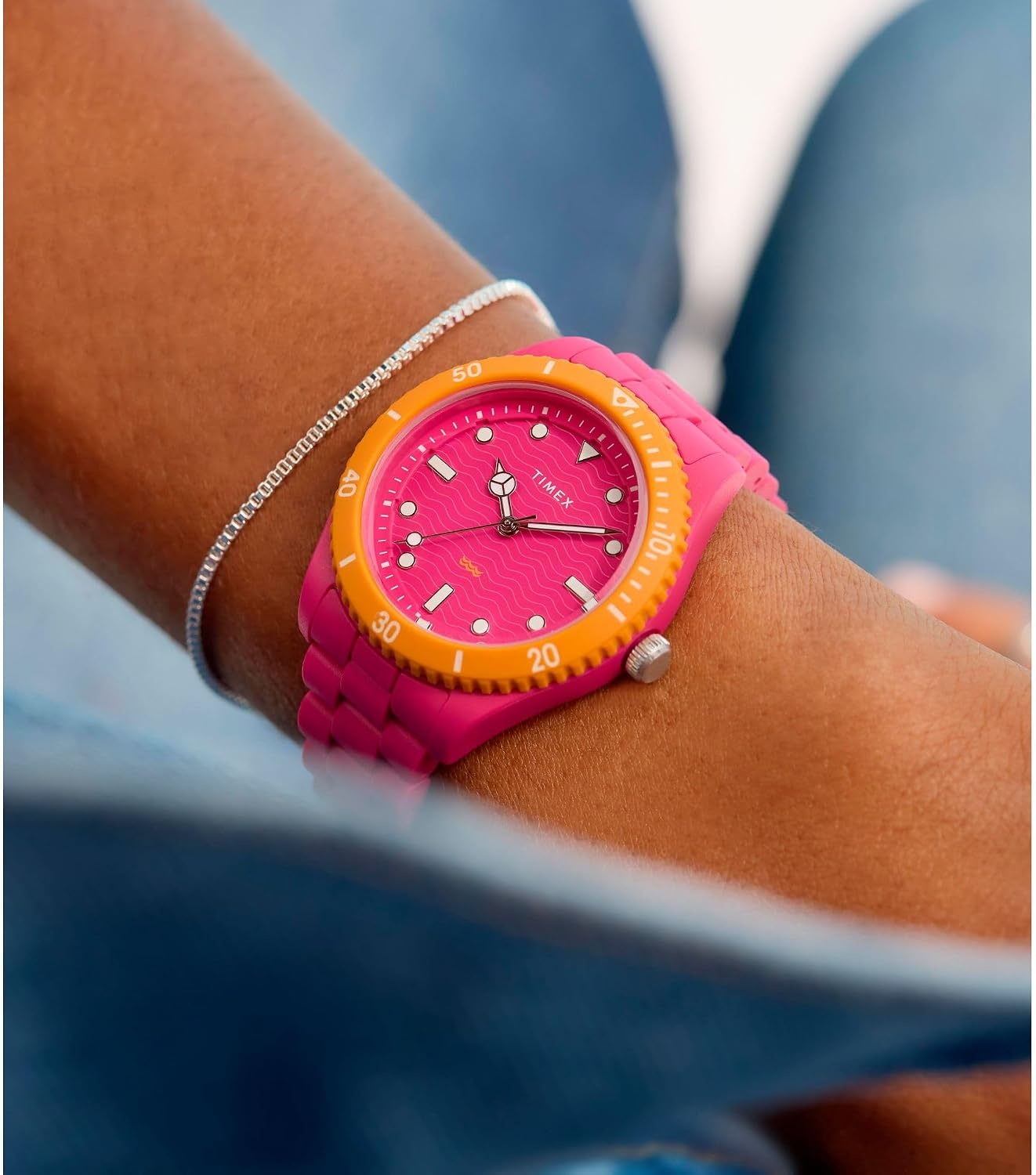 image:imageTimex Womens Legacy Ocean 37mm WatchPinkPinkPinkOrange