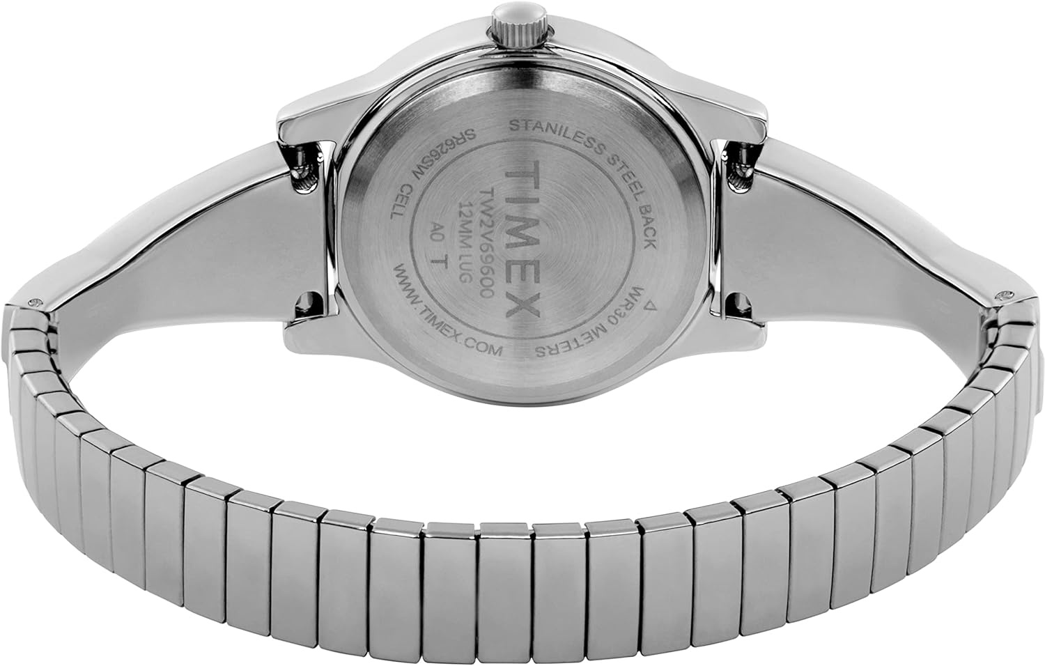 image:imageTimex Womens Main Street 25mm Semi Bangle WatchSilverTone