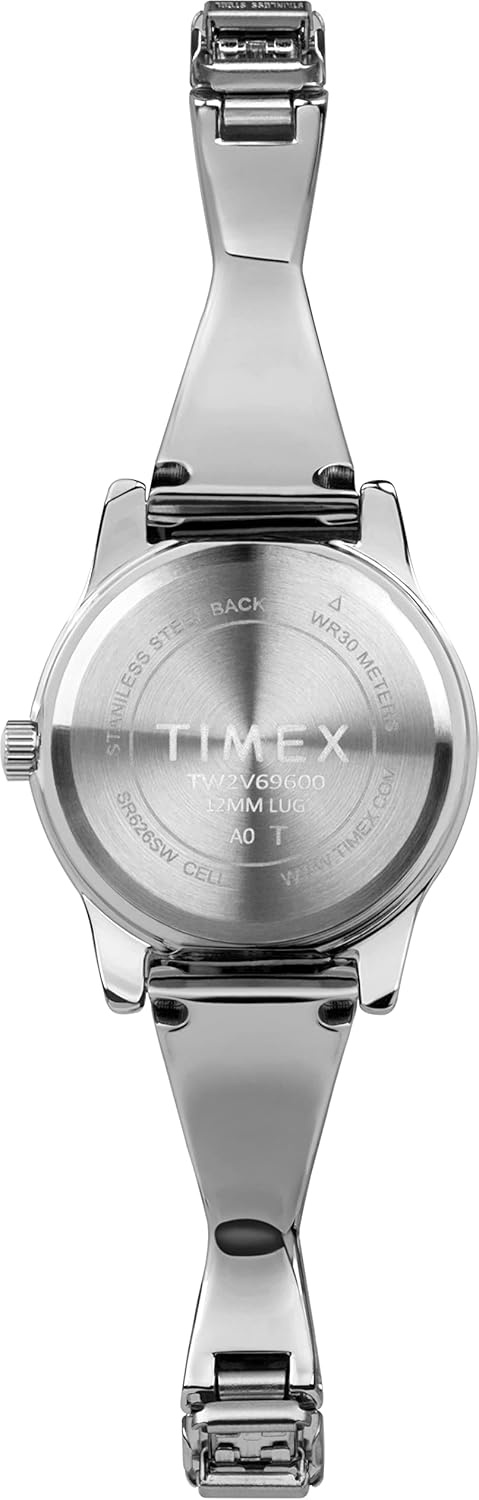 image:imageTimex Womens Main Street 25mm Semi Bangle WatchSilverTone