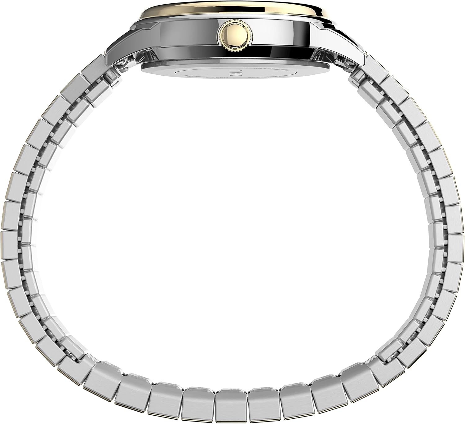 image:imageTimex Womens Porter Street 28mm Perfect Fit Watch TwoTone Case SilverTone Dial with TwoTone Expansion Band