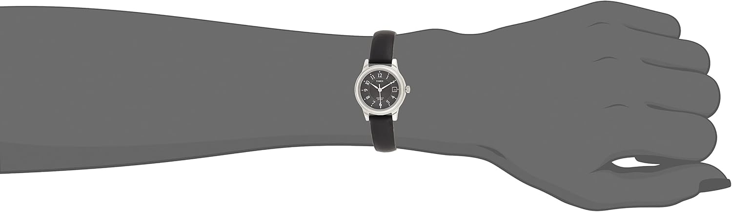 image:imageTimex Womens Premium Dress 32mm WatchBlackBlackSilverTone