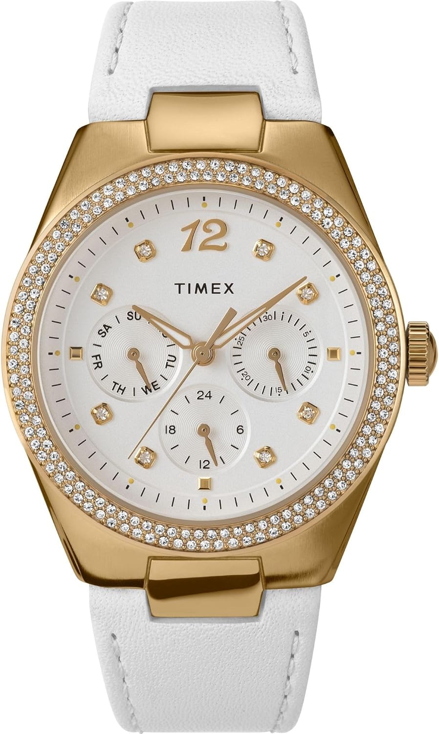 image:imageTimex Womens Simone Multifunction 38mm WatchWhiteWhite