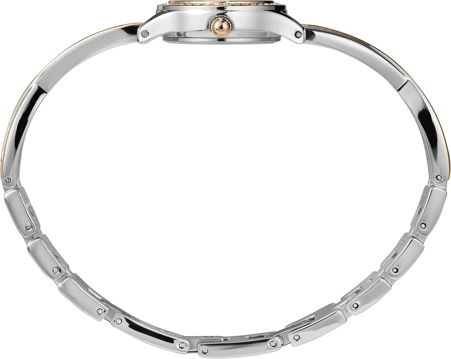 image:imageTimex Womens Swarovski Crystal 23mm Watch amp Bracelet Gift SetSilverToneGoldTone