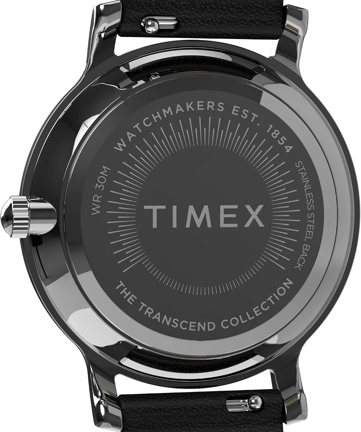 image:imageTimex Womens Transcend 34mm WatchBlackSilverToneSilverTone