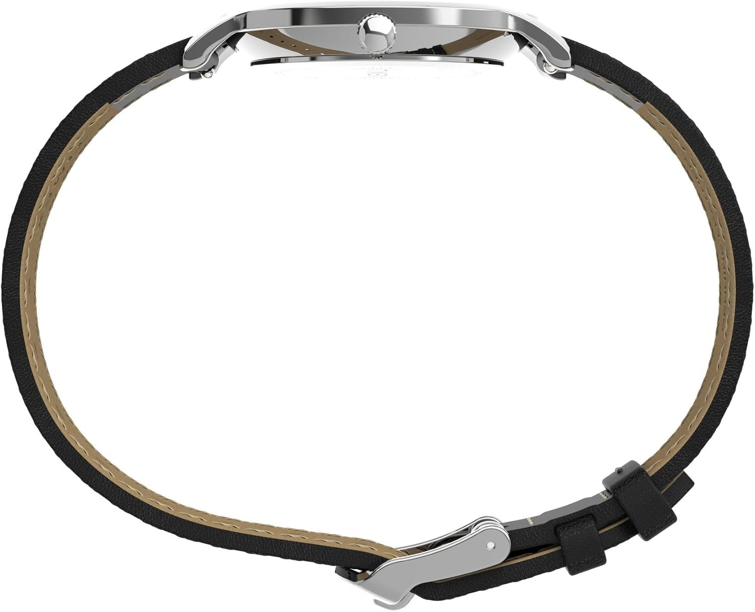 image:imageTimex Womens Transcend 34mm WatchBlackSilverToneSilverTone
