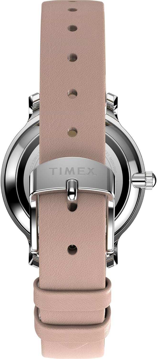 image:imageTimex Womens Transcend 34mm WatchBrownSilverToneSilverTone