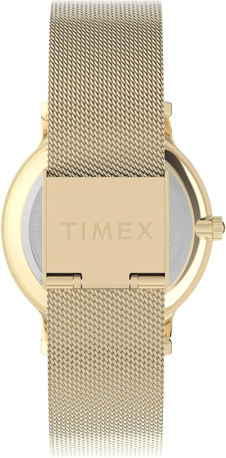 image:imageTimex Womens Transcend 34mm WatchGoldToneGoldToneSilverTone