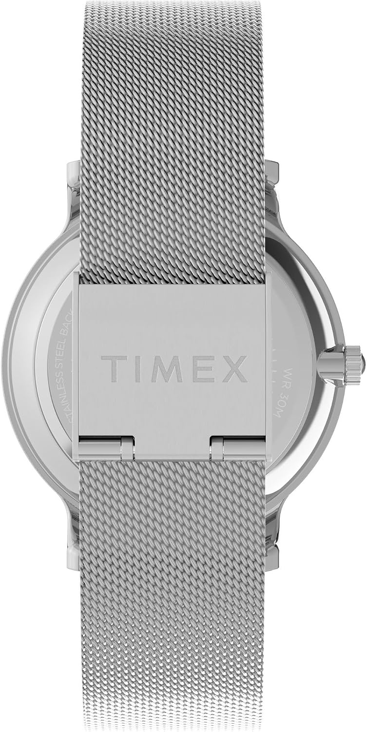 image:imageTimex Womens Transcend 34mm WatchSilverToneSilverToneBlue