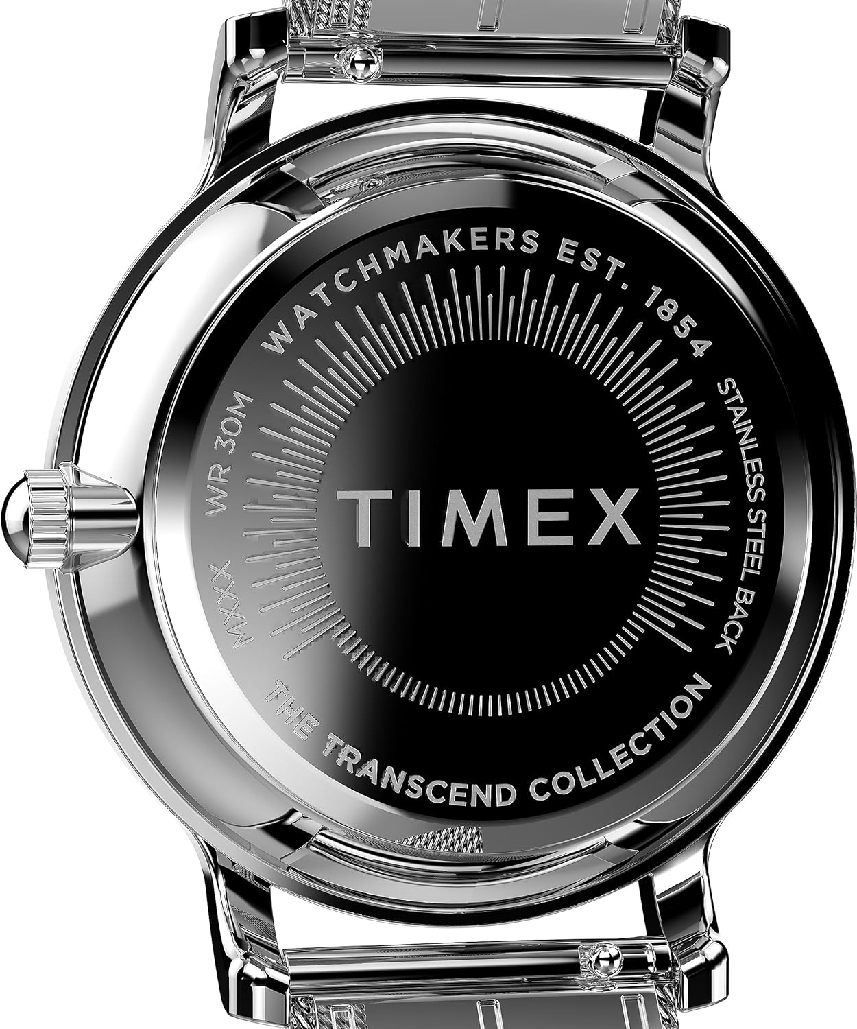 image:imageTimex Womens Transcend 34mm WatchSilverToneSilverToneSilverToneRainbow