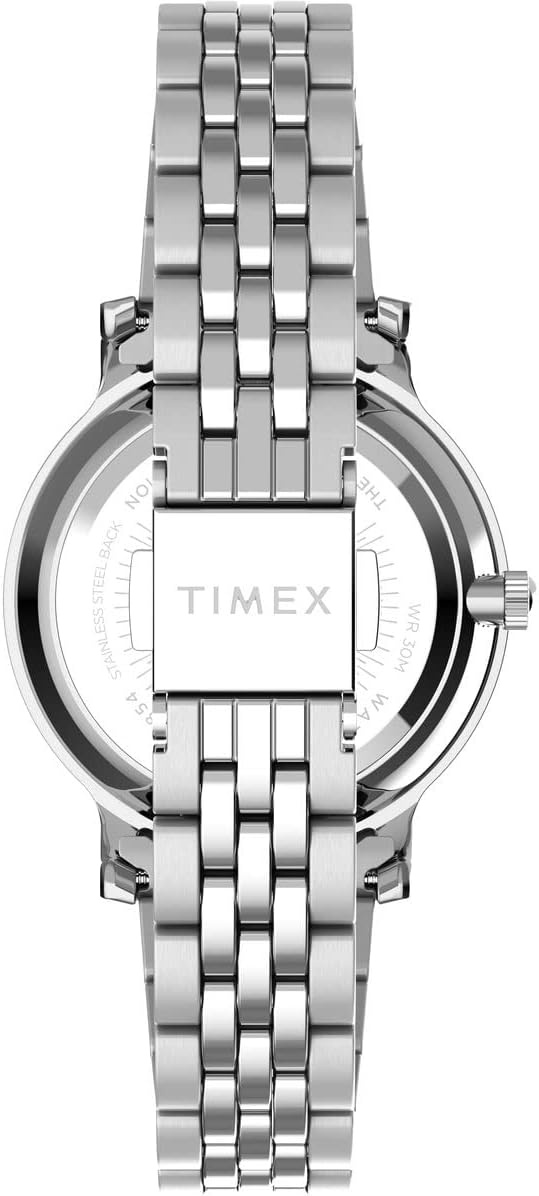 image:imageTimex Womens Transcend 34mm WatchStainless SteelPinkSilverTone