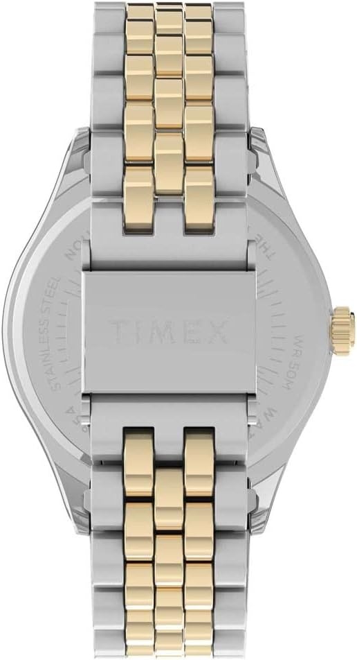 image:imageTimex Womens Waterbury Legacy 34mm WatchTwoToneBlue Crystals