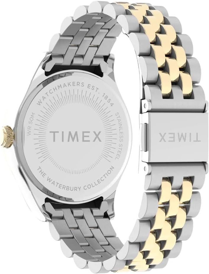 image:imageTimex Womens Waterbury Legacy 34mm WatchTwoToneBlue Crystals
