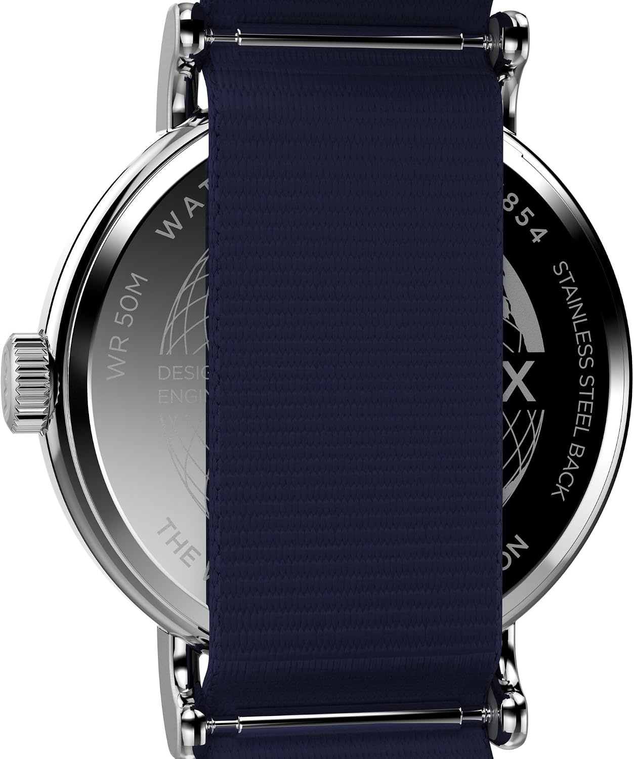 image:imageTimex Womens Weekender 40mm Watch Blue Strap White Dial SilverTone Case