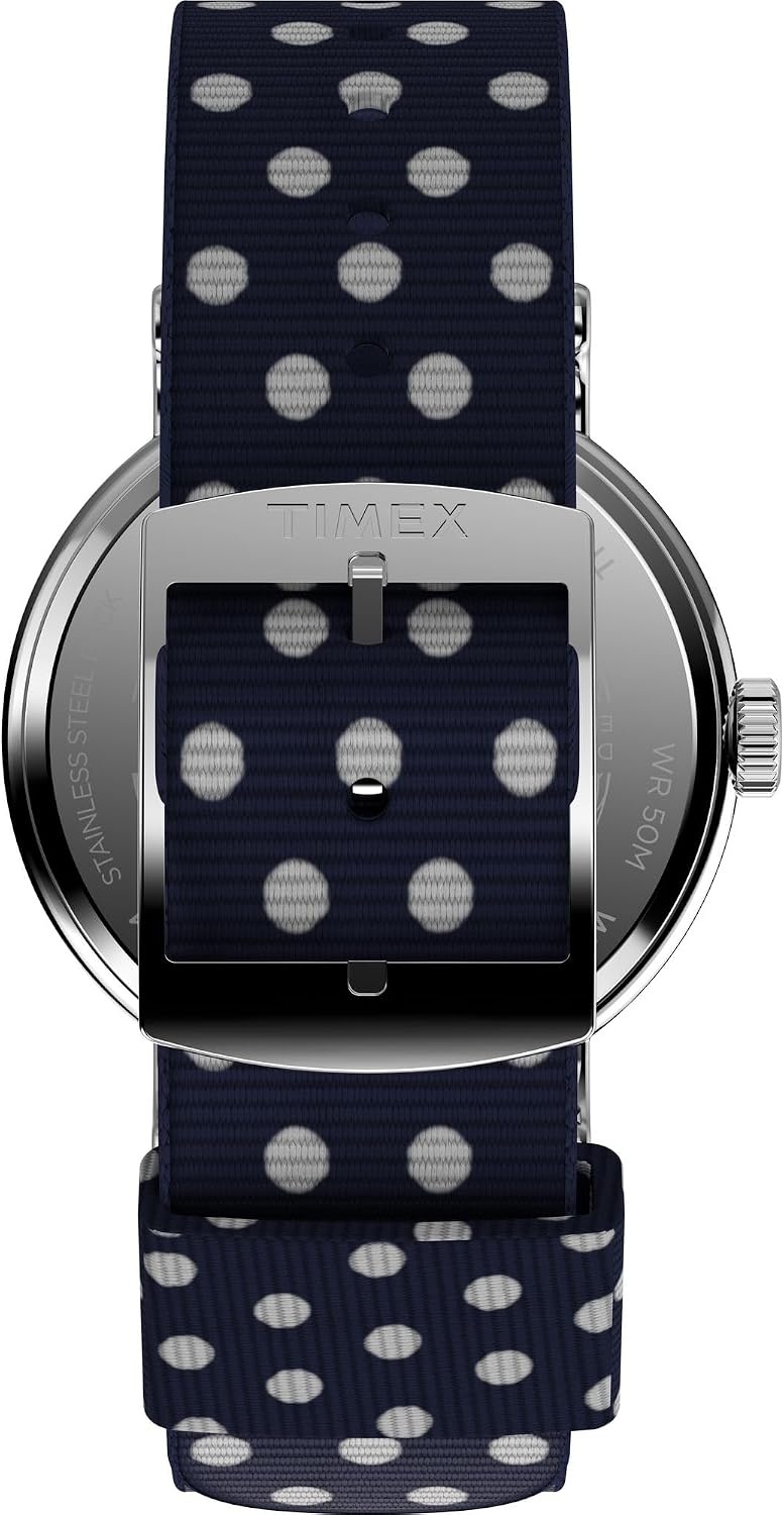 image:imageTimex Womens Weekender 40mm Watch Blue Strap White Dial SilverTone Case
