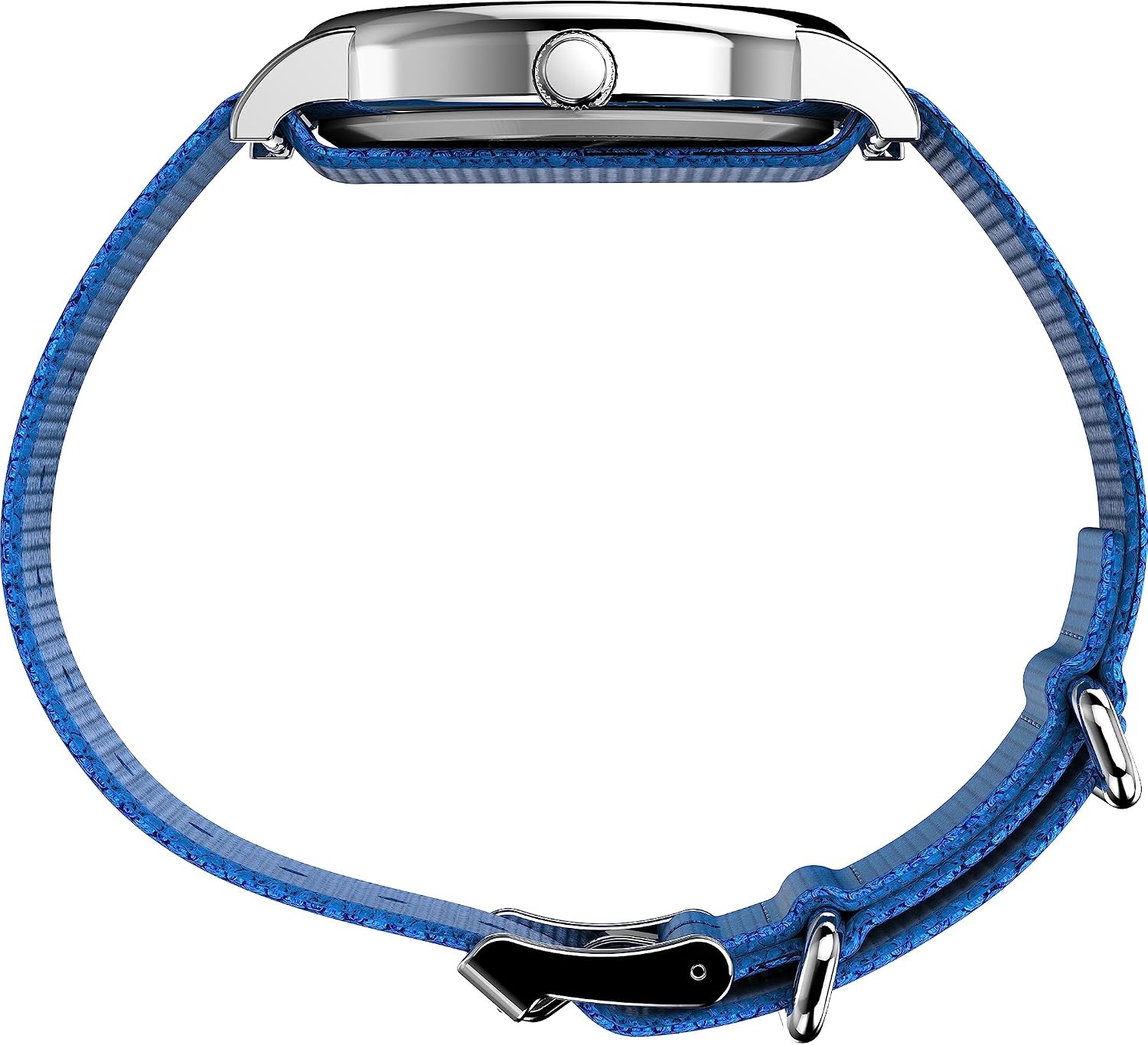 image:imageTimex Womens Weekender Seasonal 38mm Watch Blue Strap White Dial SilverTone Case