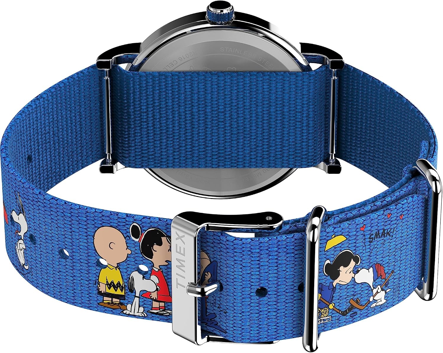 image:imageTimex Womens Weekender Seasonal 38mm Watch Blue Strap White Dial SilverTone Case
