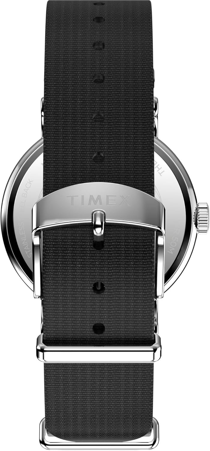 image:imageTimex X Peanuts Unisex Weekender 36mm WatchBlackSilverToneBlack