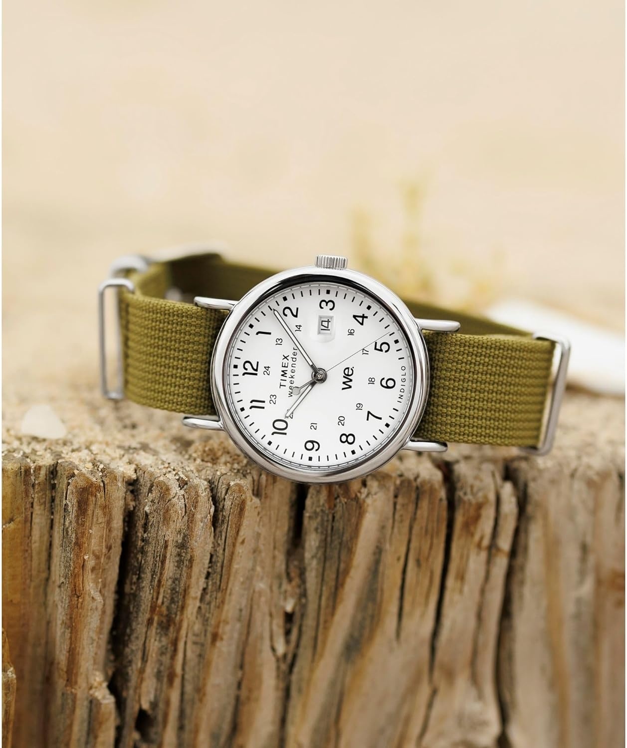 image:imageTimex X Peanuts Unisex Weekender 36mm WatchGreenSilverToneWhite
