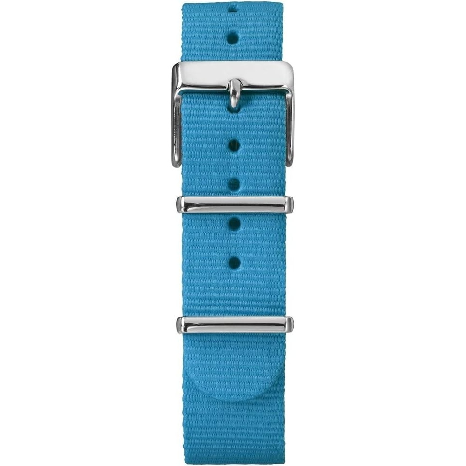 image:imageTimex 18mm DoubleLayered Nylon SlipThru StrapBlue