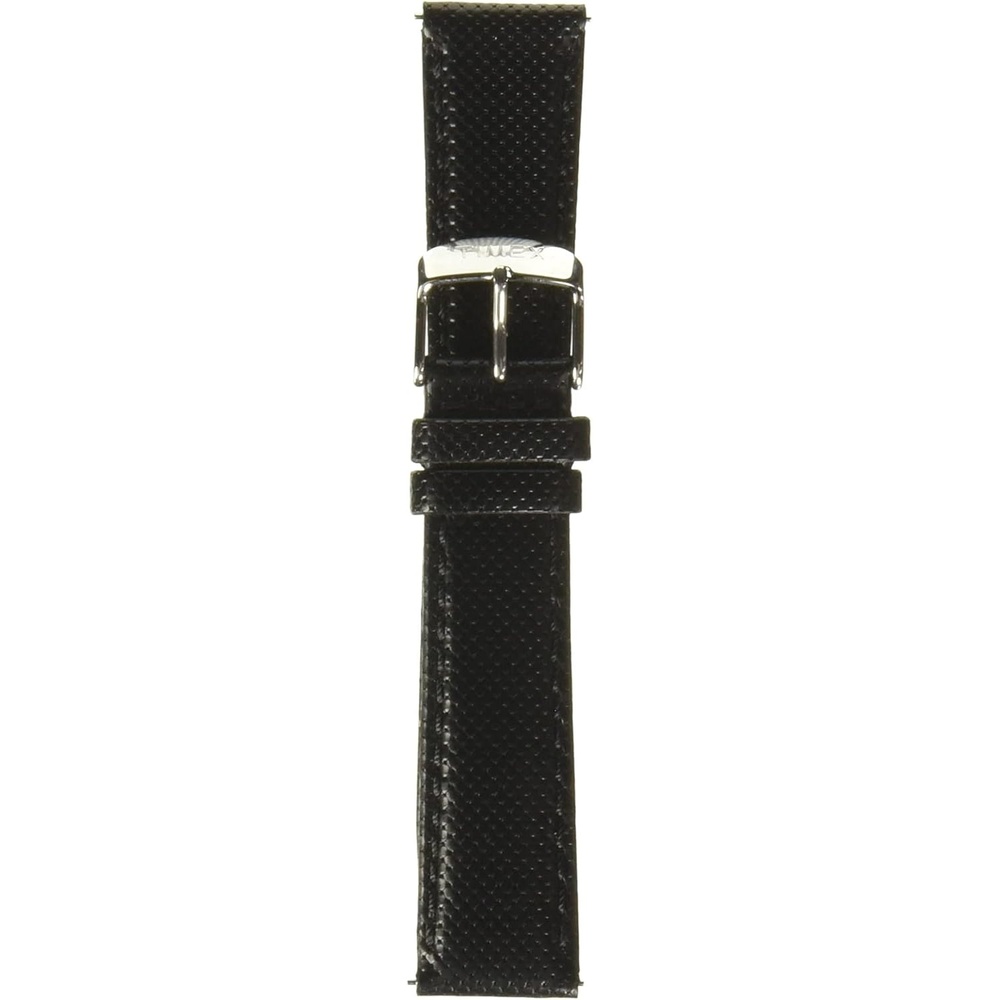 image:imageTimex 20mm QuickRelease StrapTextured BlackSilverTone