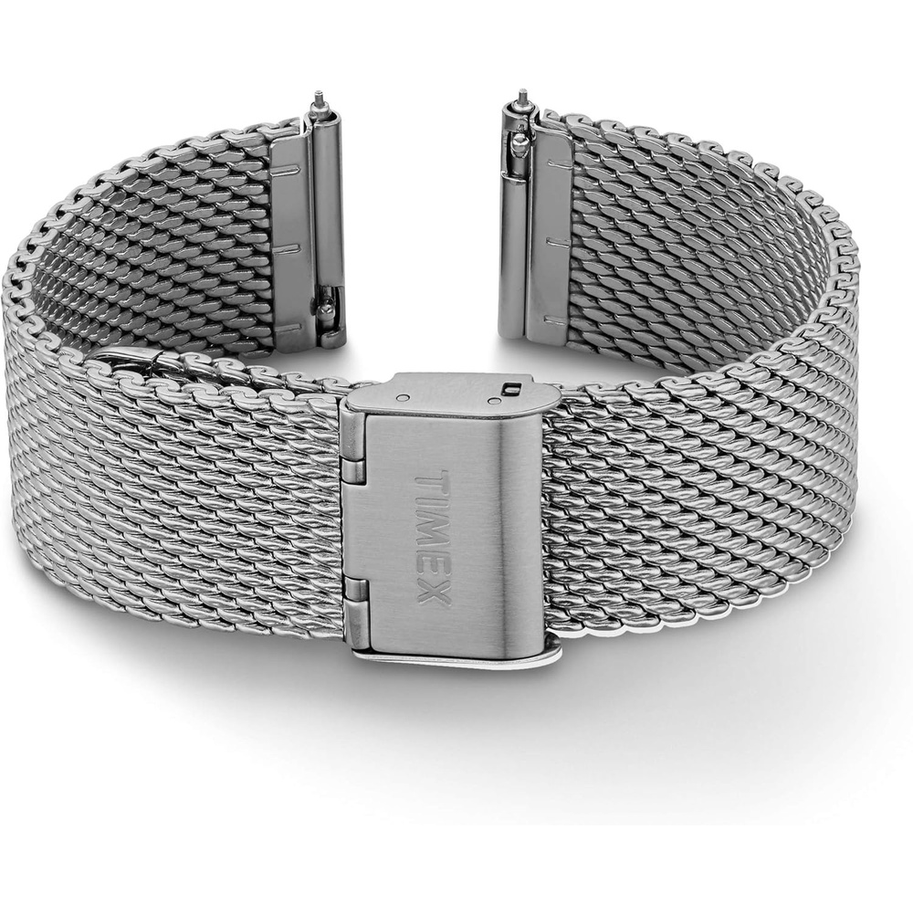 image:imageTimex 20mm Stainless Steel Mesh Bracelet Rose GoldTone with SelfAdjust ClaspSilverTone