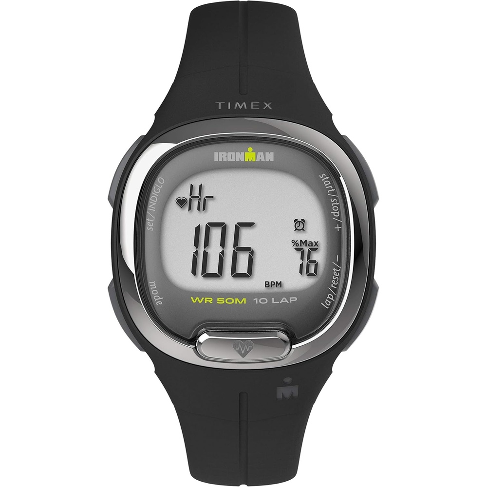 image:imageTimex Ironman Triathlon Transit Watch with Activity Tracking amp Heart Rate 33mmBlackDigital GrayBlack