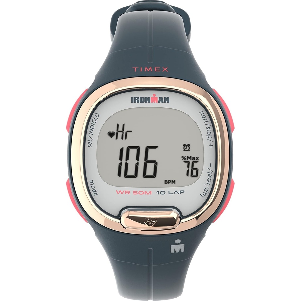 image:imageTimex Ironman Triathlon Transit Watch with Activity Tracking amp Heart Rate 33mmBlueDigital GrayBlue