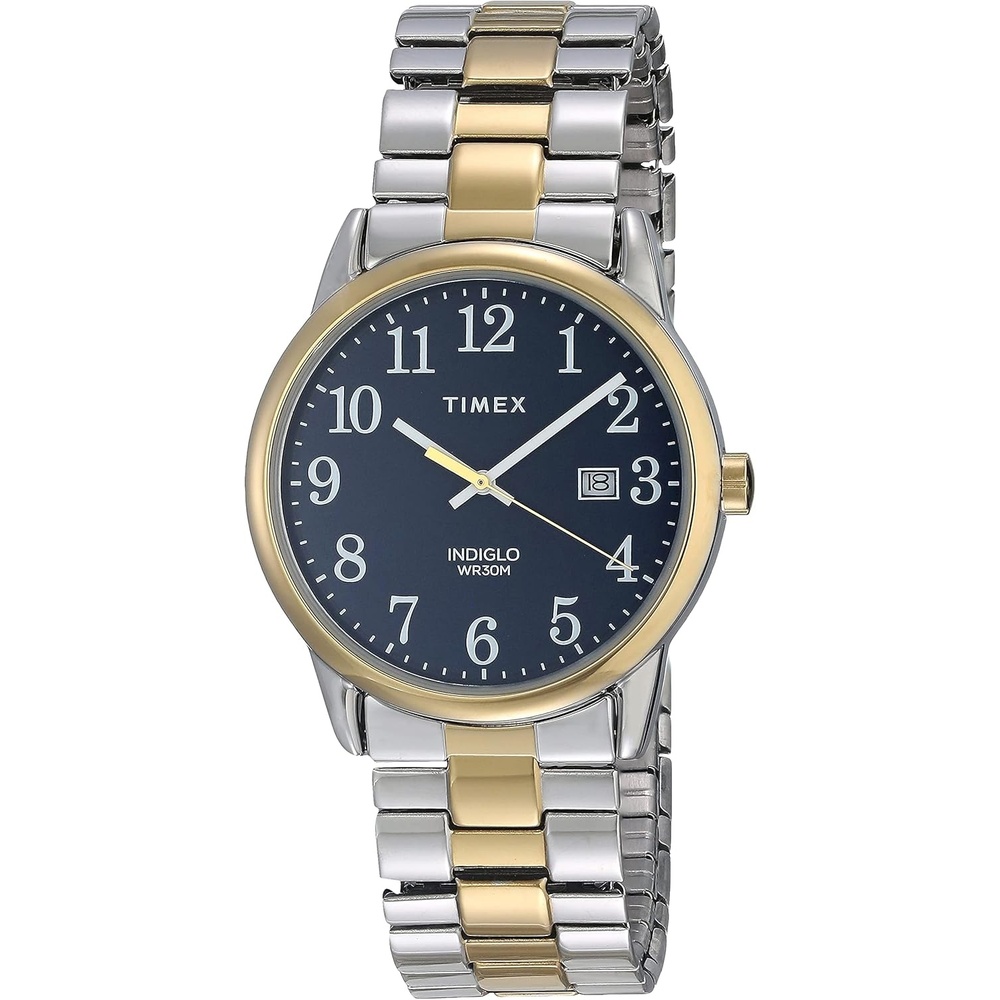 image:imageTimex Mens Easy Reader WatchTwoToneTwoToneBlue35mm