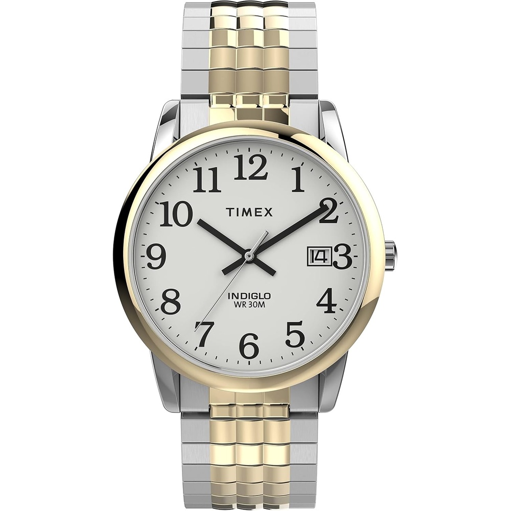 image:imageTimex Mens Easy Reader WatchTwoToneTwoToneWhite35mm