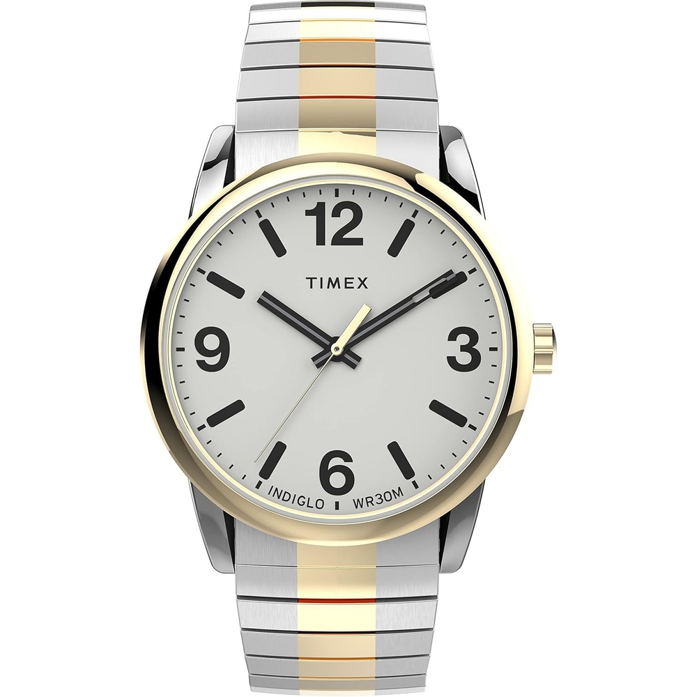 image:imageTimex Mens Easy Reader WatchTwoToneTwoToneWhiteA38mm