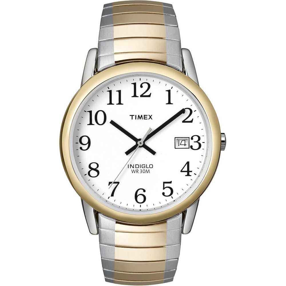 image:imageTimex Mens Easy Reader WatchTwoToneTwoToneWhiteC35mm